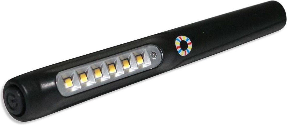 Elwis Pro Zaklamp Pen Light Oplaadbaar 17 Cm Zwart | bol.com