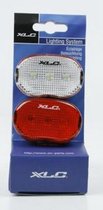 XLC Lampset - Fietsverlichtingset - LED - Batterij - Rood/Wit