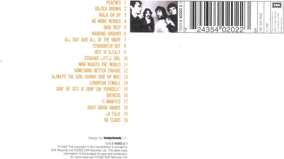 Peaches Very Best Of Stranglers, The Stranglers CD (album) Muziek