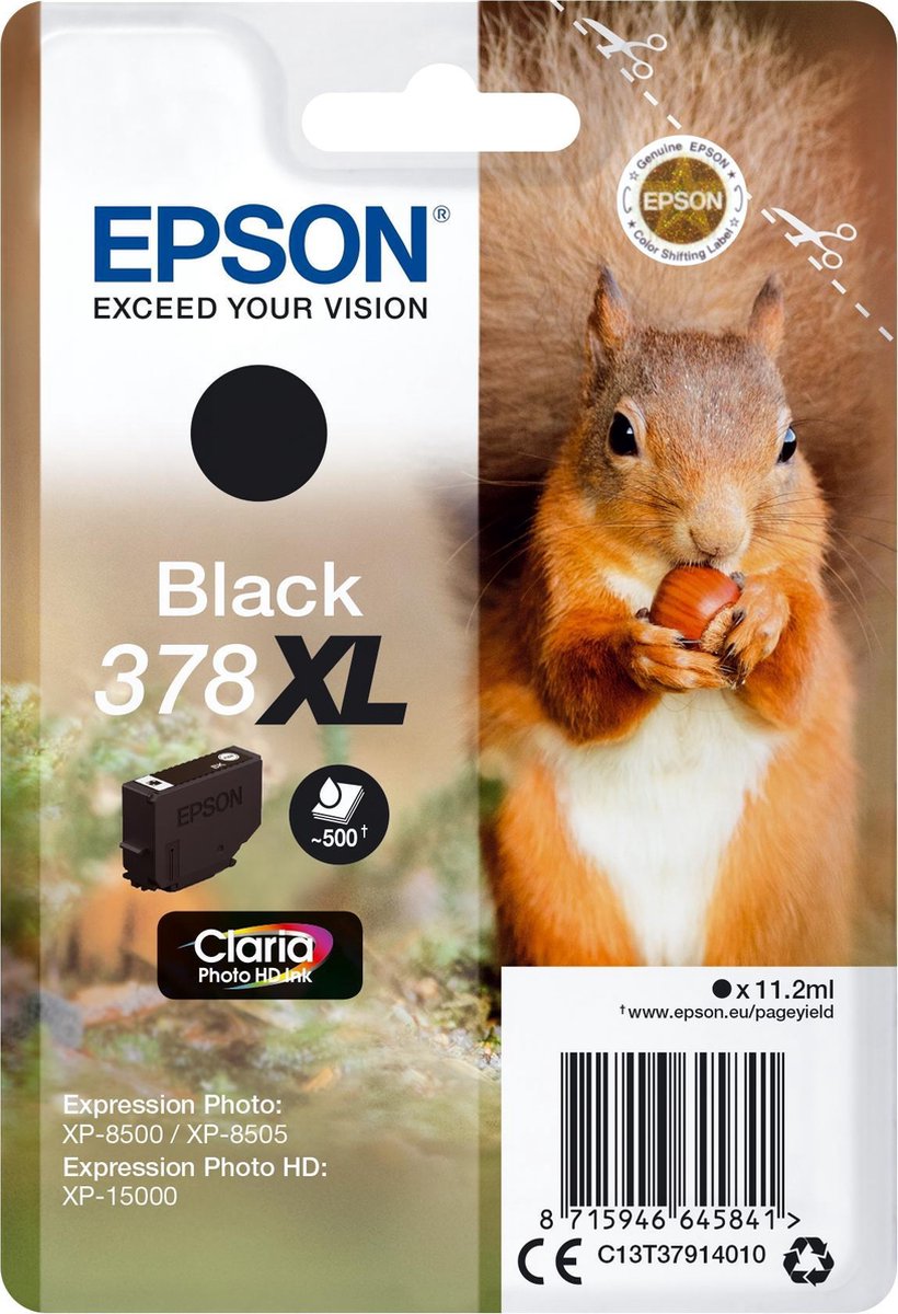 Epson 378XL Cartridge Zwart