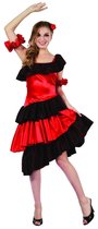 LUCIDA - Rode flamenco danseres kostuum voor vrouwen - S