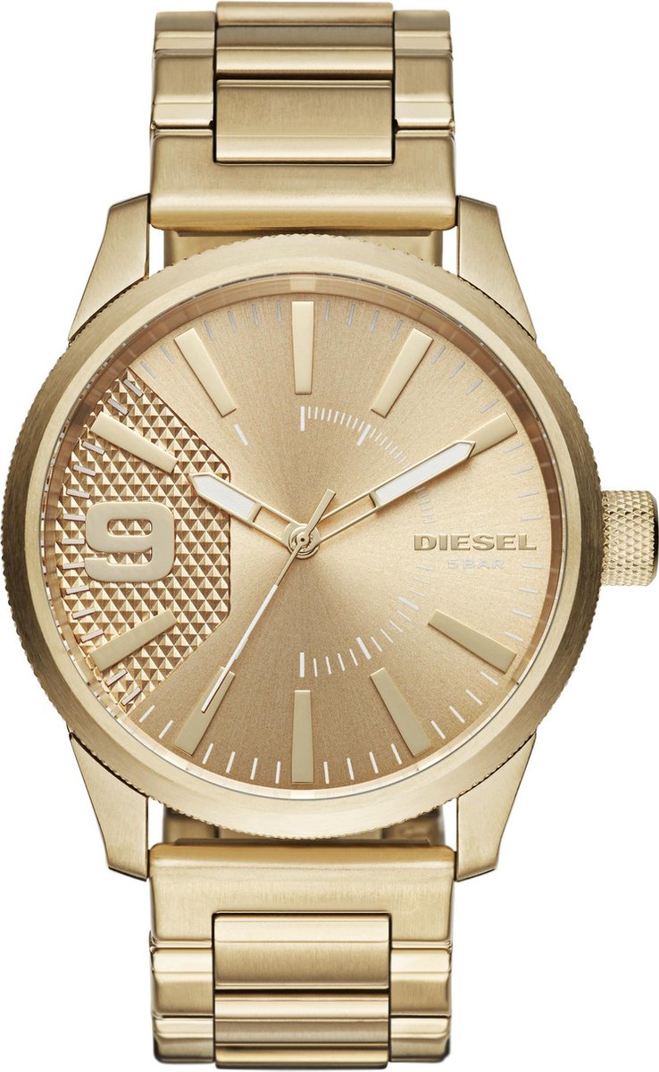 Diesel Horloge Rasp DZ1761 Herenhorloge 46 mm - Goudkleurig