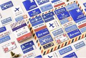 Set met 45 stickers - Air Mail sticker