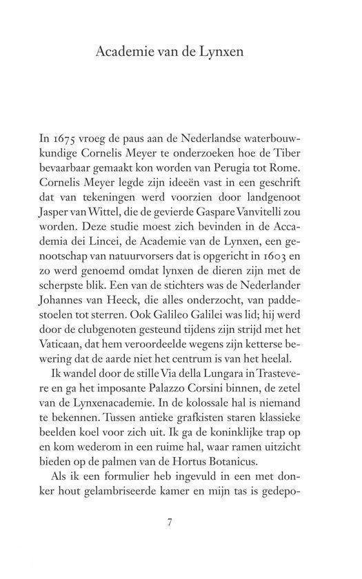 Pagina met tekst 'Academie van de Lynxen'. Nummer 7 onderaan.
