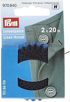 Prym linnen draad 2x20 m - zwart