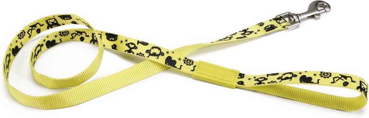 Beeztees Monster - Hondenriem - Geel - 120 cm x 20 mm