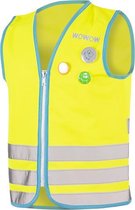 WOWOW Monster jacket yellow M- Fluo vest child EN1150 - Gilet de sécurité à imprimé réfléchissant