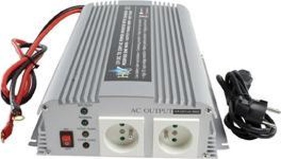 afbetalen nul Aja HQ Gemodificeerde Sinus Omvormer 12 VDC - AC 230 V 1000 W - Belgisch/Frans  Stopcontact | bol.com