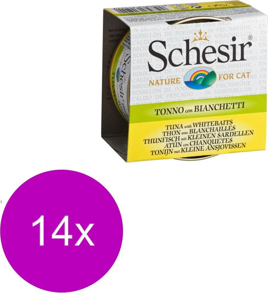 Schesir kat Tonijn met zeebarbeel in bouillon