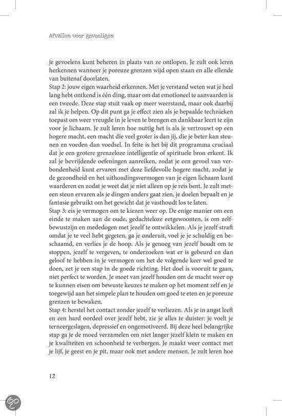Afvallen voor gevoelens, pagina 12.