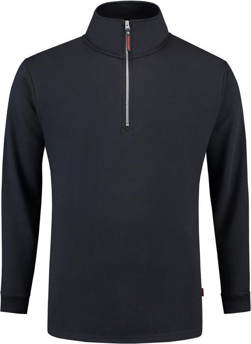 Tricorp Sweater ritskraag - Casual - 301010 - Navy - maat L