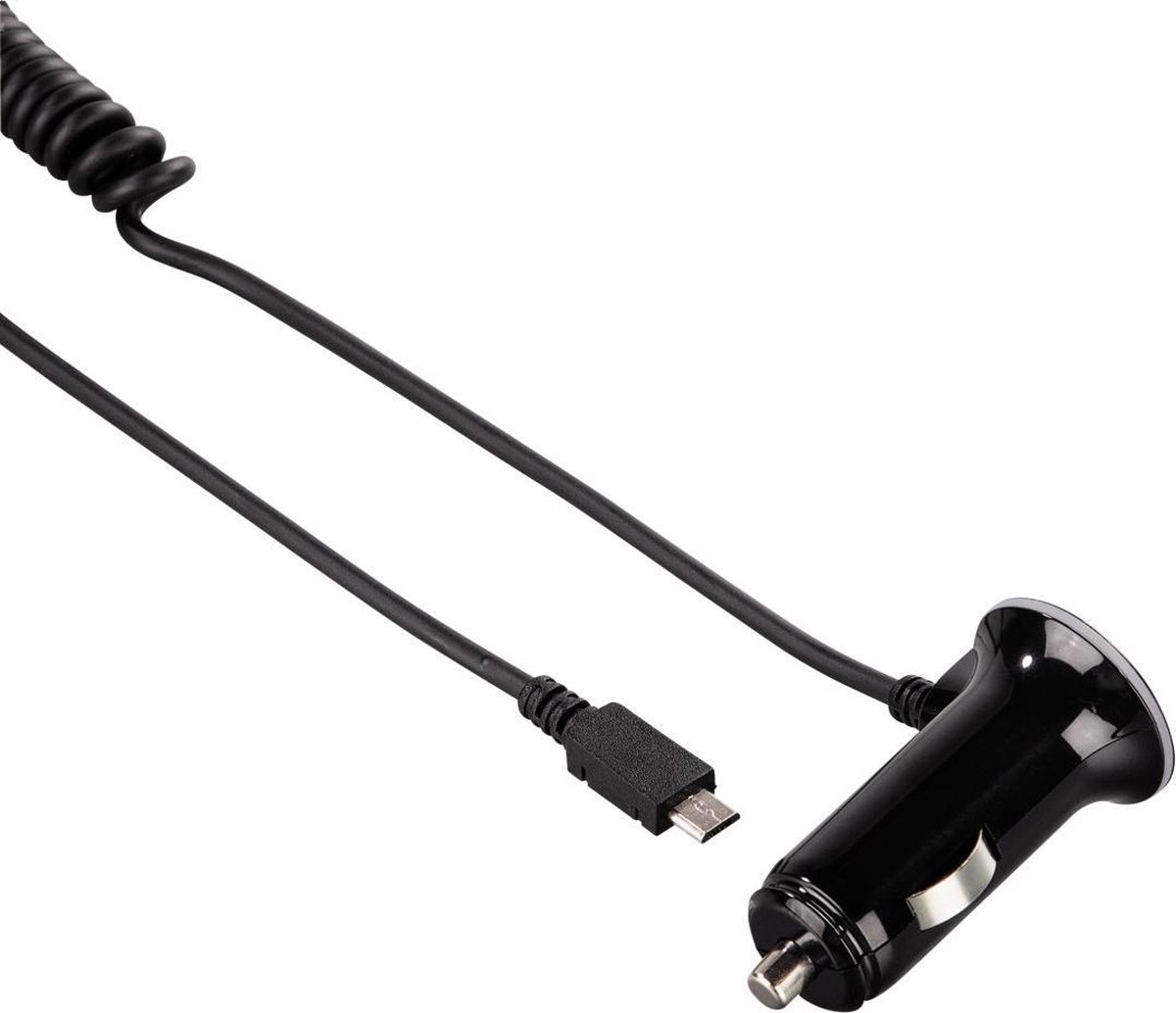 "Hama Autolader Micro-Usb Samsung 2000Ma, Zwart"