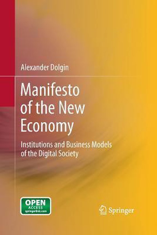 Manifesto of the New Economy - cover