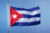 HQ Cuba Vlag - Cuban Cubaanse Flag - Tricolore WK Vlag - 90 x 150 CM