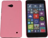Microsoft Lumia 640 Hard Case Hoesje Licht Roze Light Pink