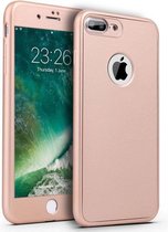 Goud Full Body Case Cover 360 graden Bescherming Hoesje iPhone 7 Plus