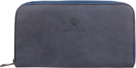 Fred de la Bretoniere-Portemonnees-Wallet Medium Hand Buffed-Blauw | bol.com