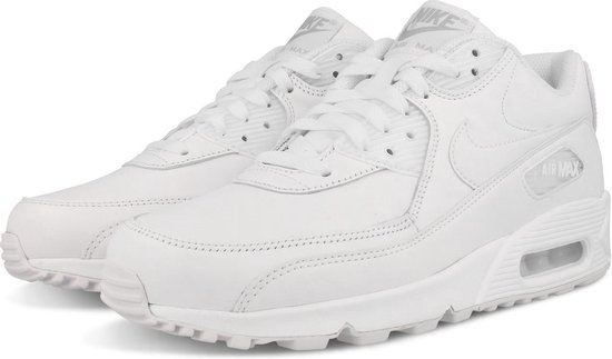 NIKE AIR MAX 90 LEATHER 302519 113 - Sneakers - Mannen - Wit - Maat 46 |  bol.com