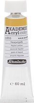 Schmincke AKADEMIE® Acryl color , naples yellow (659), semi-transparant, 60 ml/ 1 fles
