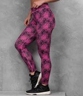 Girlie cool printed sport legging, Kleur Speckled Pink, Maat XL