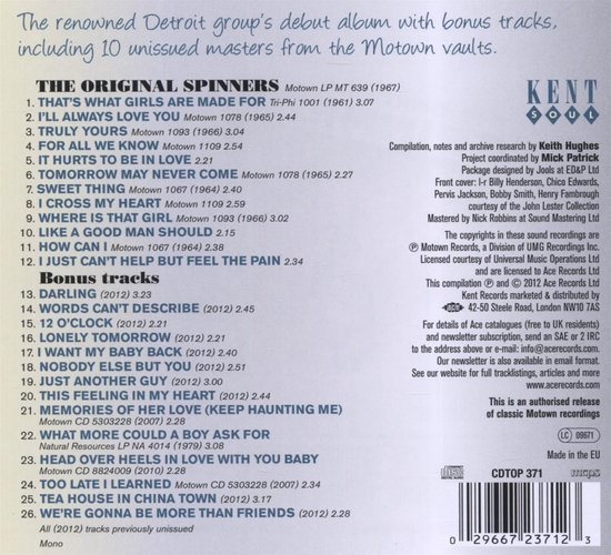 Bol Com Truly Yours Spinners Cd Album Muziek Despite its poor showing on the pop charts, the song would become a motown classic. bol com