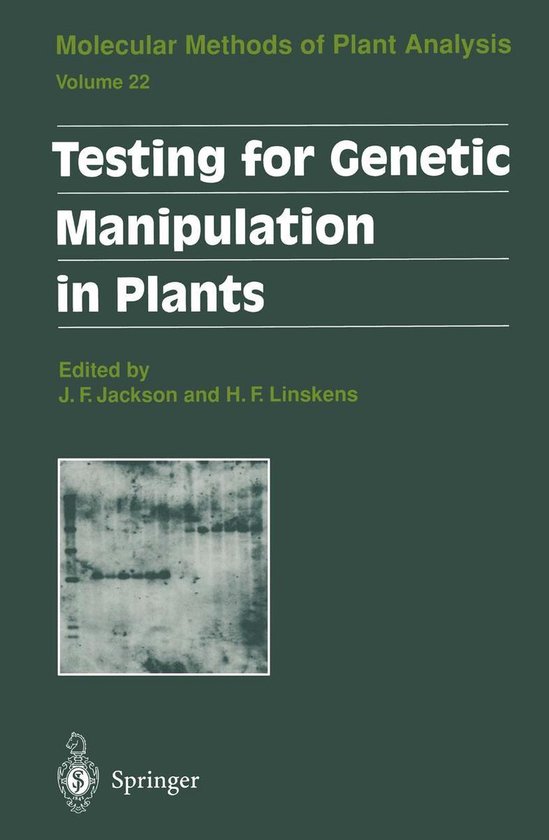 Molecular Methods of Plant Analysis 22 - Testing for Genetic ... - cover