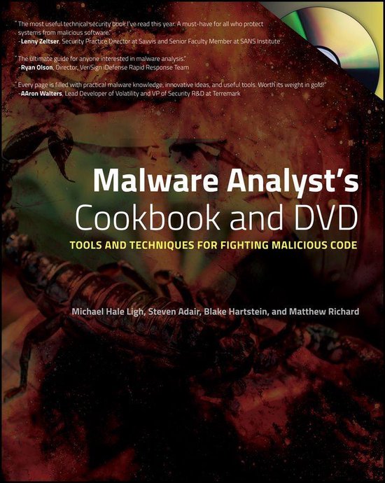 Malware Analyst's Cookbook and DVD - cover