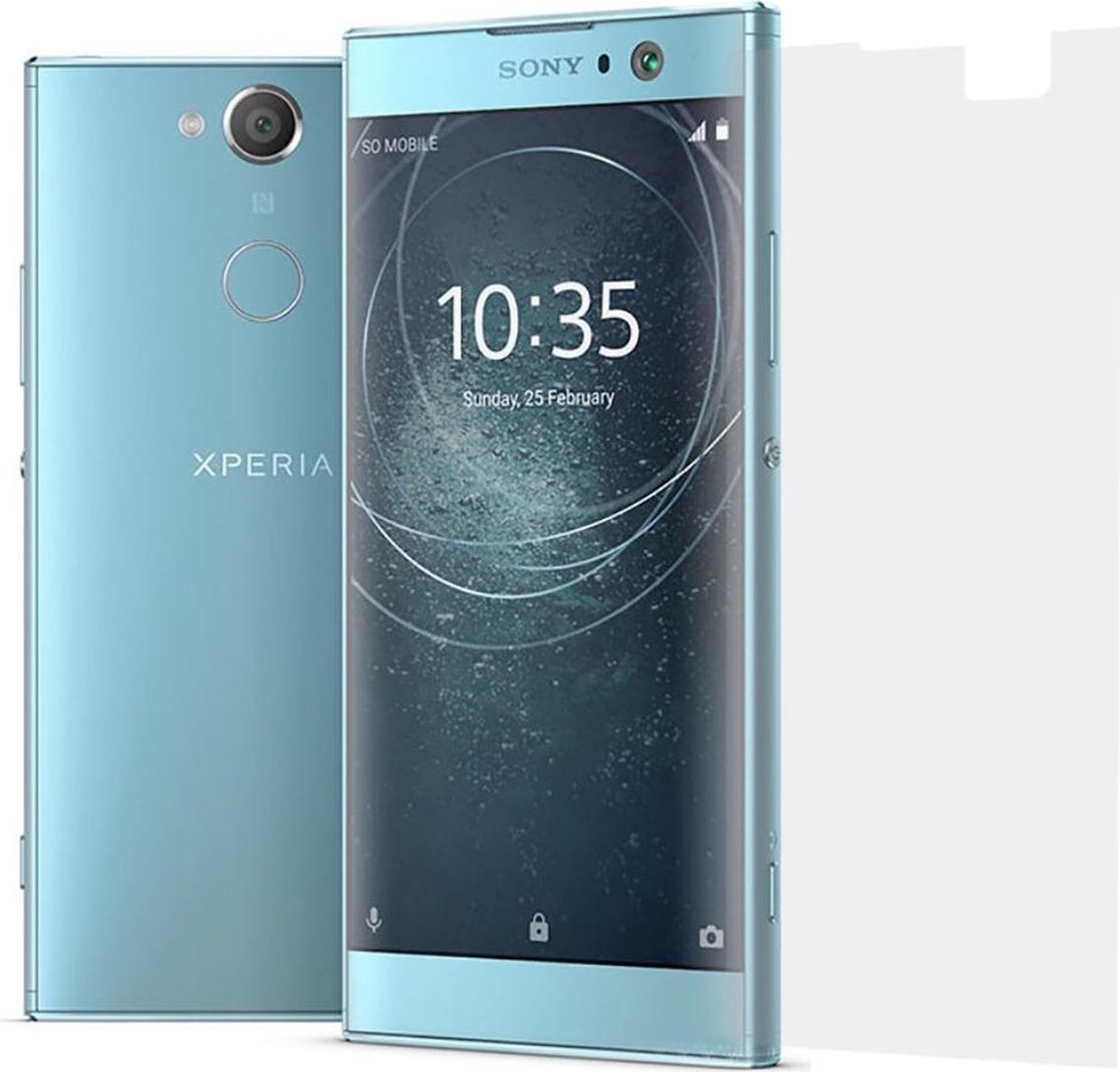 Shop4 - Sony Xperia XA2 Ultra Glazen Screenprotector - Gehard Glas Transparant
