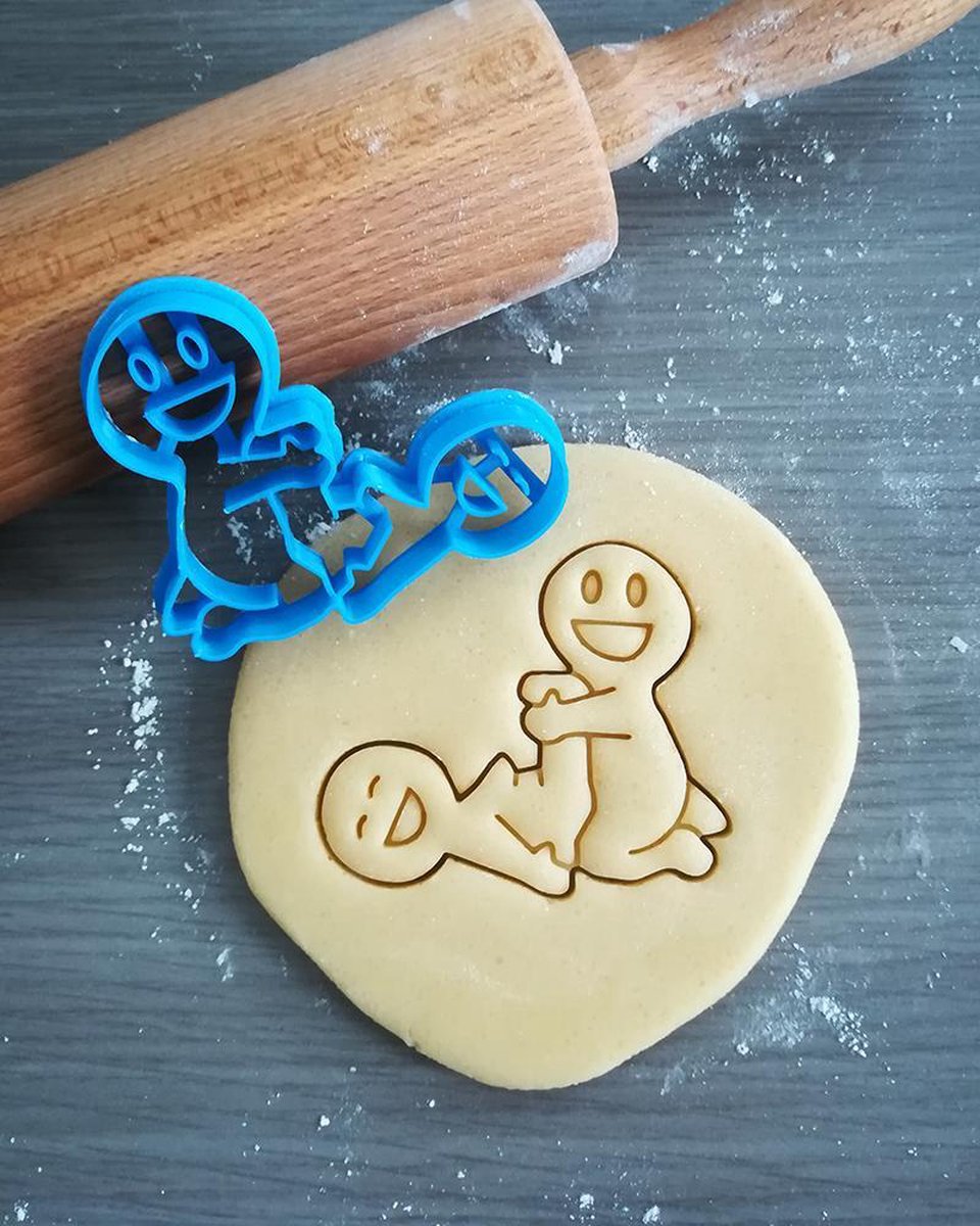 Mciskin Dinosaurus Koekjesvormset - 6 stuks Acryl Koekjesvormpjes met Stempel voor het