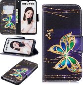 Diamant vlinder agenda book case hoesje Huawei P Smart (2019) / Honor 10 Lite