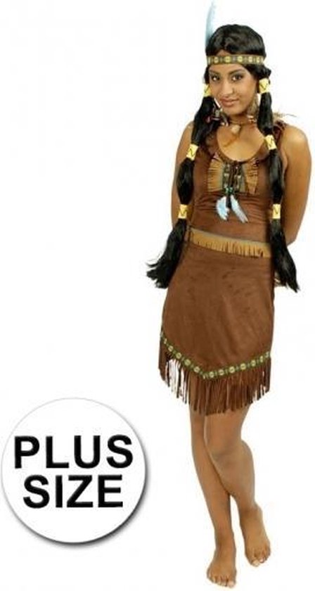 Grote maat Indianen jurk Prairie voor dames 44/46 - indianen  verkleedkleding | bol.com