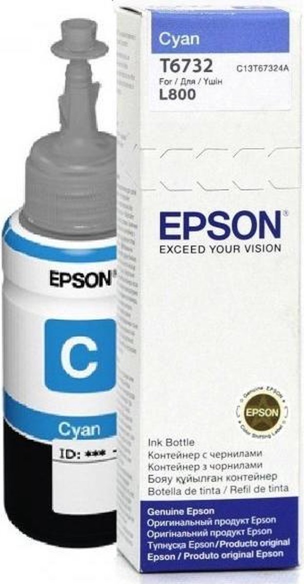 Epson T6732 inktcartridge 1 stuk(s) Origineel Normaal rendement Foto cyaan