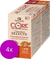 Wellness Core Signature Selects Chunky Multi-Pack - Kattenvoer - 4 x Mix 8x79 g