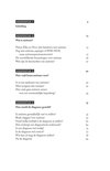 Table des matières du livre "Mijn kind heeft autisme", chapitres 1, 2, 3 et 4.