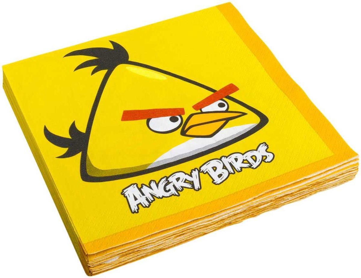 Angry Birds Servetten 33 X 33 Cm 16 Stuks