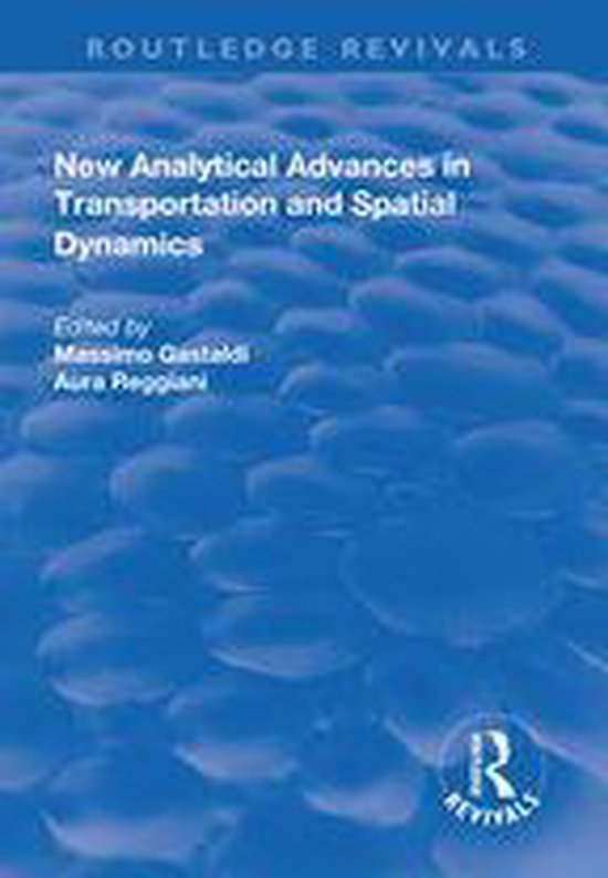 Routledge Revivals - New Analytical Advances in Transportati ... - cover