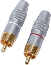HQ HQS-SCC002/B RCA M Zilver kabel-connector