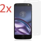 Motorola Moto Z Screenprotector - Gehard Glas Beschermglas Tempered Glass Screen Protector - 2 Stuks