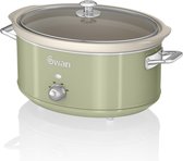 Swan Retro - Slowcooker - Groen - 6.5 liter