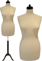 Beige paspop met zwarte driepoot 32/34