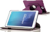 geschikt voor Samsung Galaxy Tab E 9.6" (T560) PU faux lederen 360 graden rotatie hoes / case / hoesje paars - Merk Westerhuis & van Andel huismerk