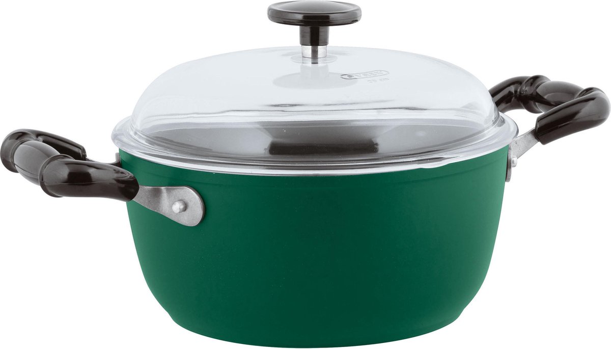 Sambonet Vintage Kookpan - Incl. Deksel - Aluminium - Ø20cm - Groen