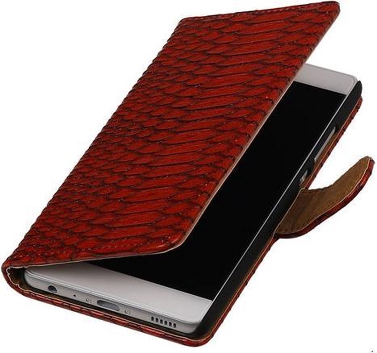 BestCases.nl Huawei Ascend G6 Slang booktype hoesje Rood