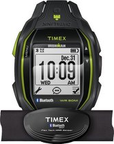 Timex Ironman Run x50+ w/HRM Charcoal/Lime (TW5K88000)-Horloge