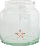 TAK Design Vaas Star S - Handgemaakt - Glas - Ø10 x 11 cm - Koper