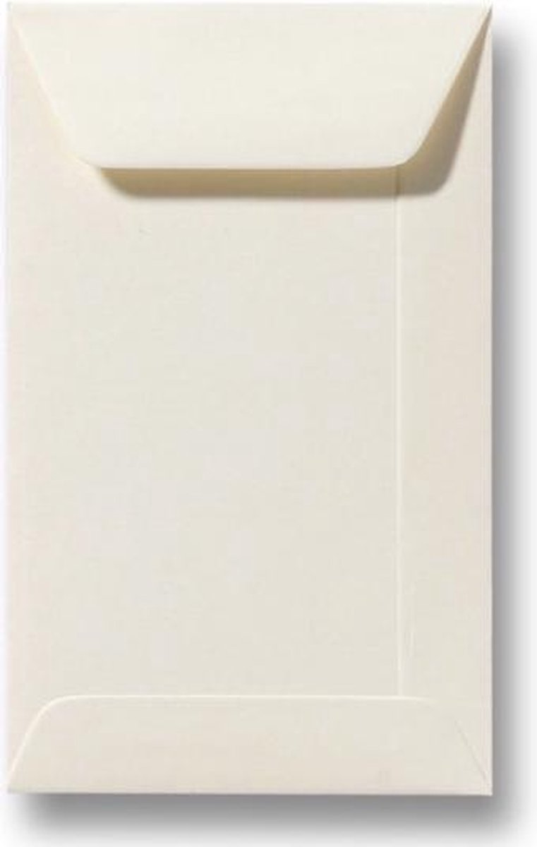 Envelop 6,5 x 10,5 cm Ivoor 60 stuks