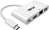 Tripp Lite U444-06N-H4GU-C video kabel adapter USB C USB C + USB A + HDMI Wit