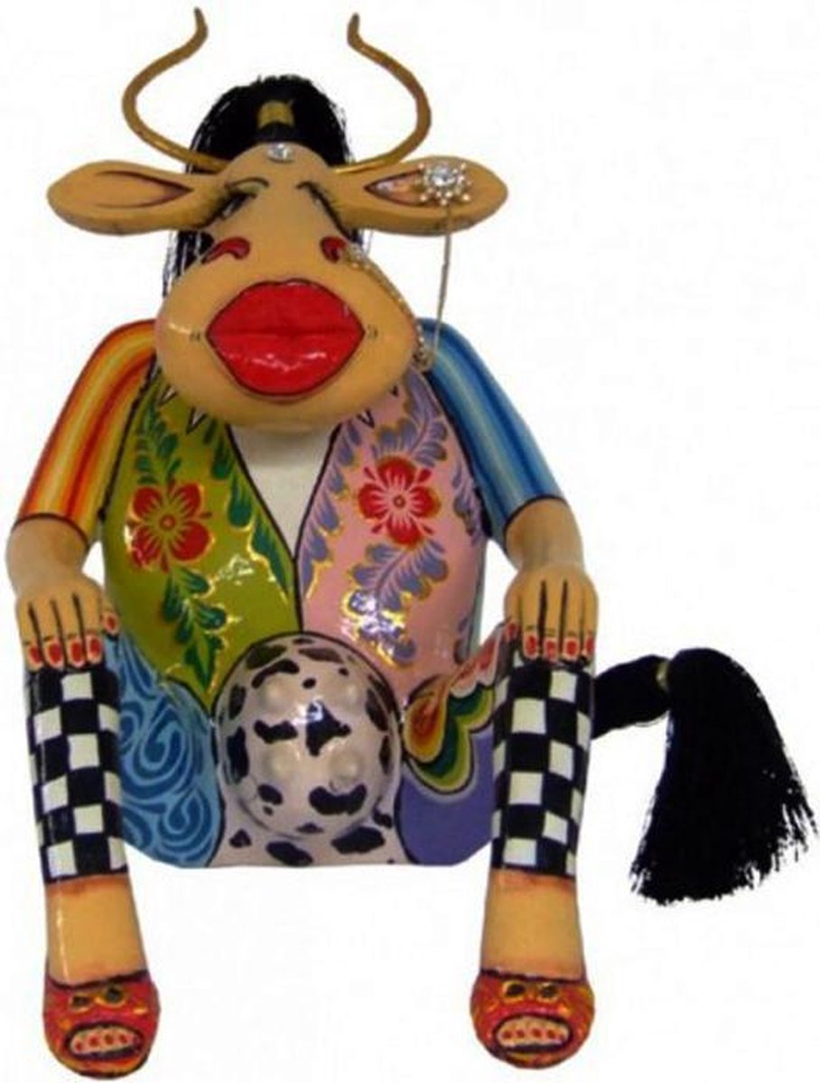 Tom's Drag Company beeld - koe ESMERALDA L - 23 cm hoog