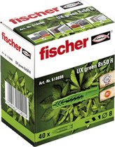 FIS univ plug UX green, kunstst, le 50mm, boorgatdiameter 8mm