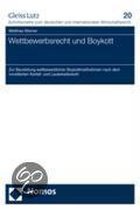 Werner, M: Wettbewerbsrecht und Boykott
